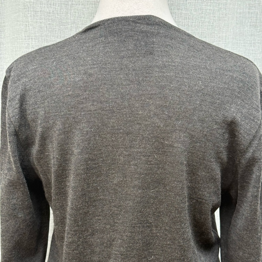 AS IS Ralph Lauren Collection purple label gray long sleeve cashmere silk top - Picture 7 of 10